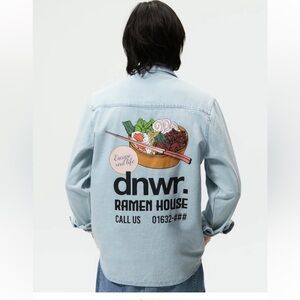 ZARA dnwr RAMEN HOUSE OVERSIZED SHIRT/SHACKET Sz XL